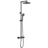 Colonne de douche thermostatique - EDOUARD ROUSSEAU - Grafito - Tête de douche orientable Ø 250 mm - Gris