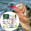 Fishing Countdown 24 Days Christmas Calendar Advent Realistic Lures For Freshwater Saltwater Fisherman Adult Men Teen Boys Bass