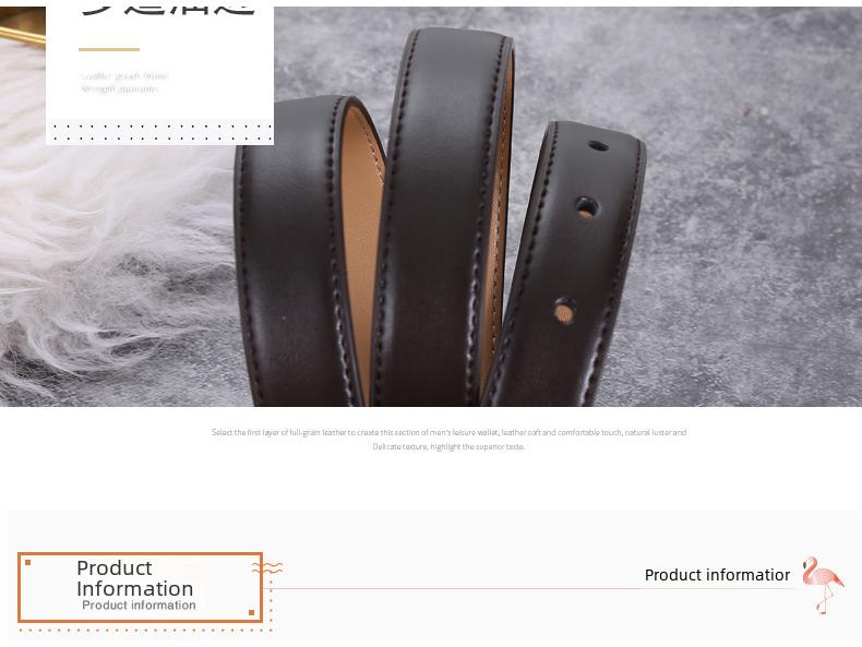 Stylish Women's Black Leather Belt - Versatile, Fashionable, and Decorative for Skirts