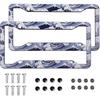 Mounta License Plate Frame 2 Pack Universal US Car Plate Holder Cover Accessories Decor With Screw For Women Man 12.3 X 6.3 Inch