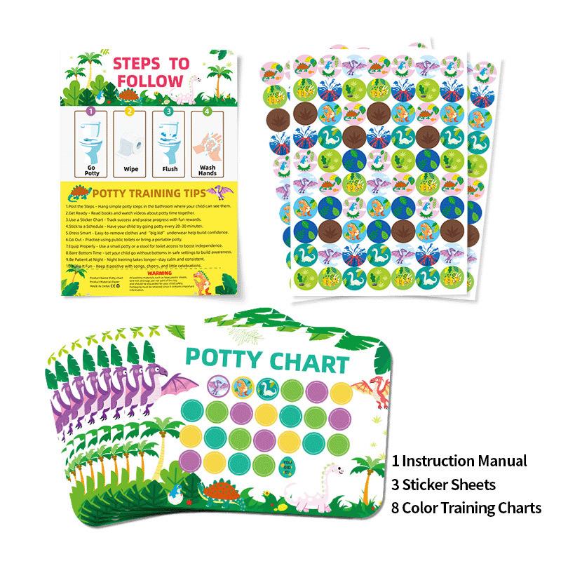 Kids Potty Training Reward Sticker Chart For Boys And Girls Habit Cultivation