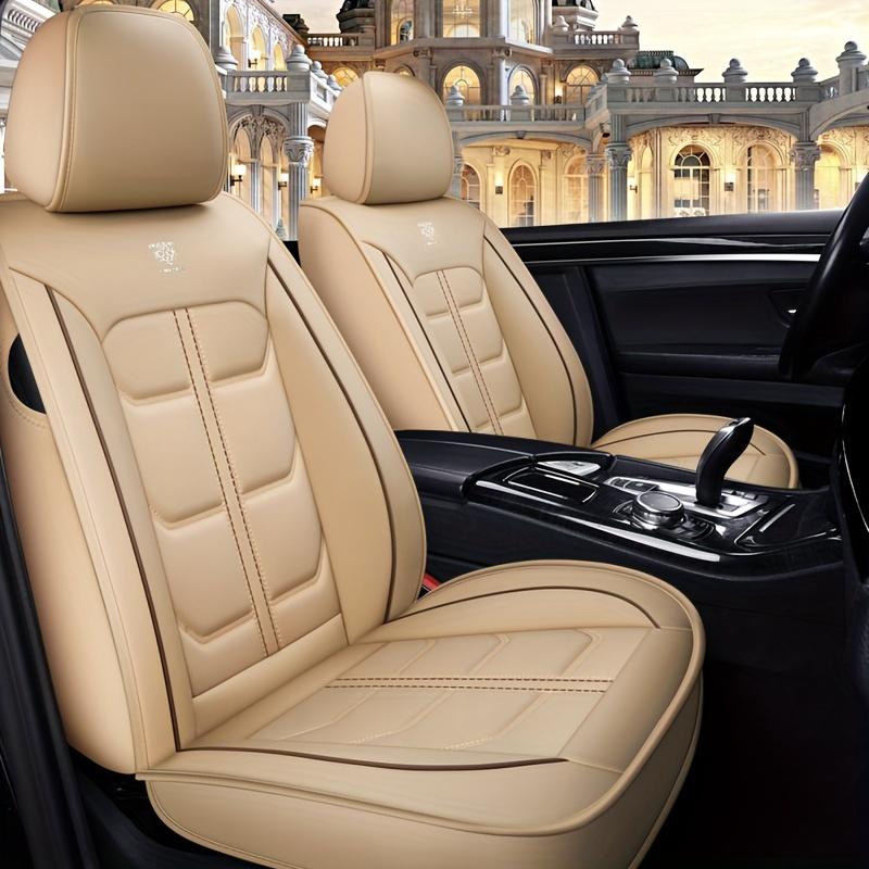 Pětimístný potah na autosedačku, univerzální pro všechna roční období, plně obklopený, potah na sedadlo z PU kůže odolný proti opotřebení, pohodlný, snadno čistitelný potah na polštář