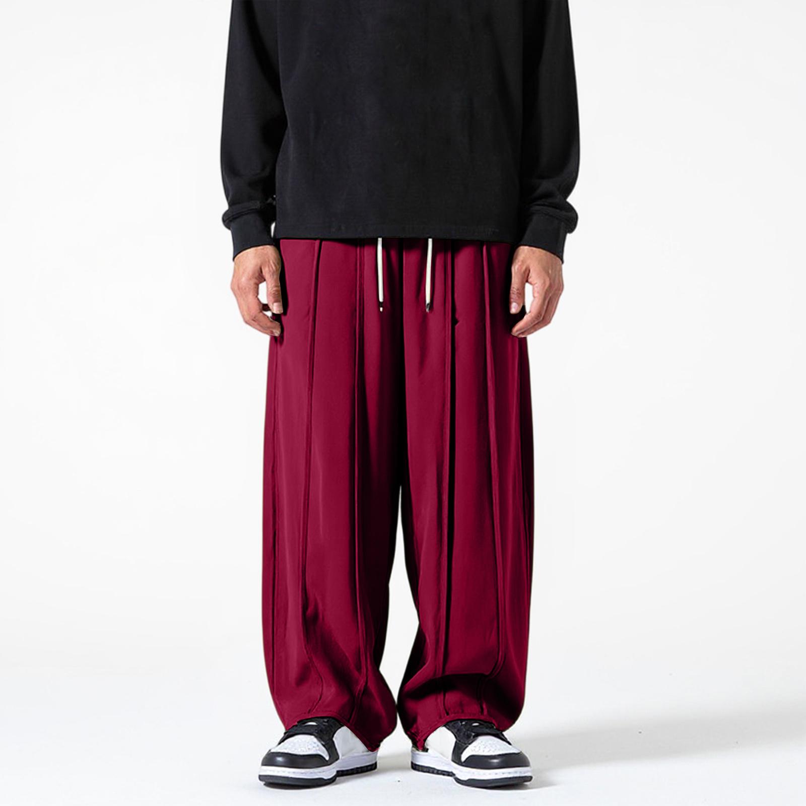 

Мужские спортивные штаны, повседневные штаны, штаны для улицы XL винный