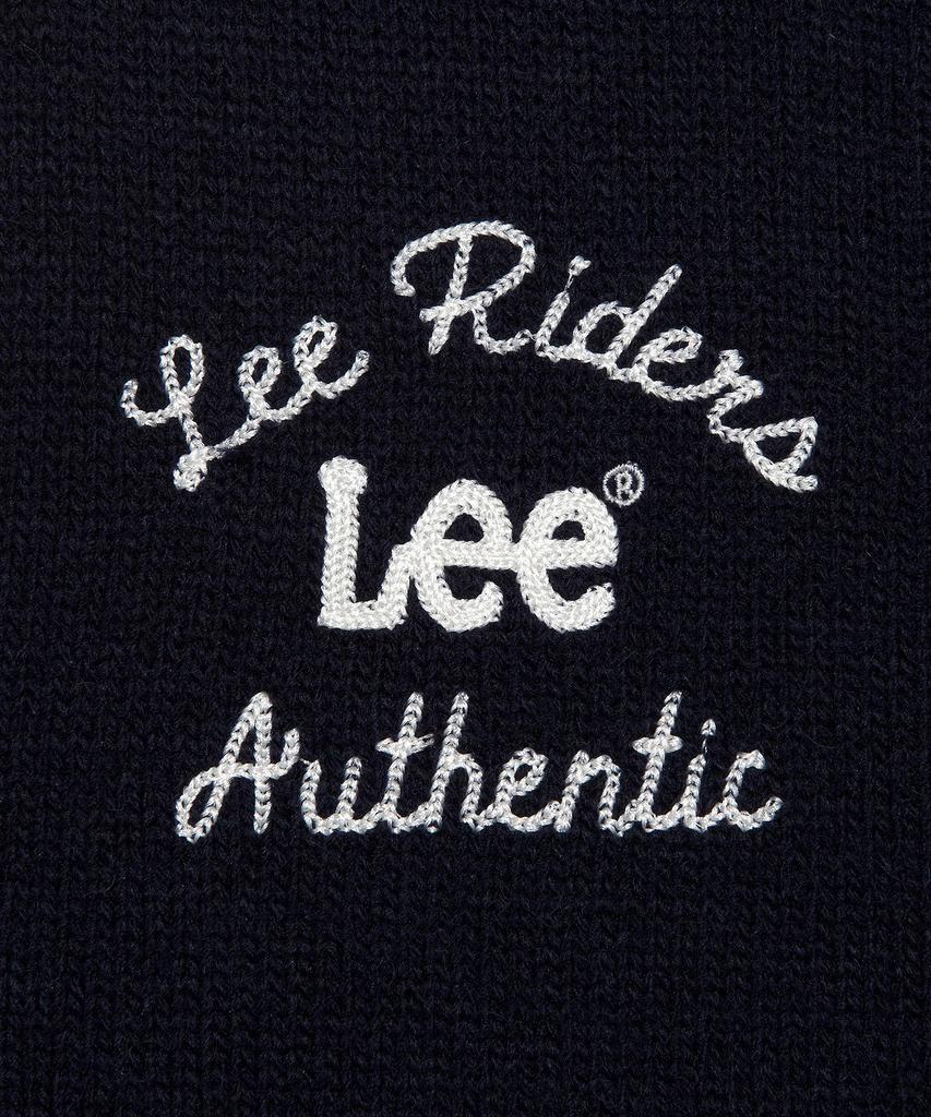 Lee Color Block Zip-Up Cardigan Navy