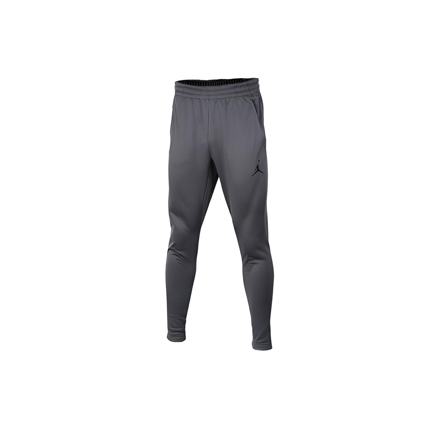 Men s Air Jordan Solid Color Logo Printing Elastic Waistband Sports Pants/Trousers/Joggers Gray 866001-021 L