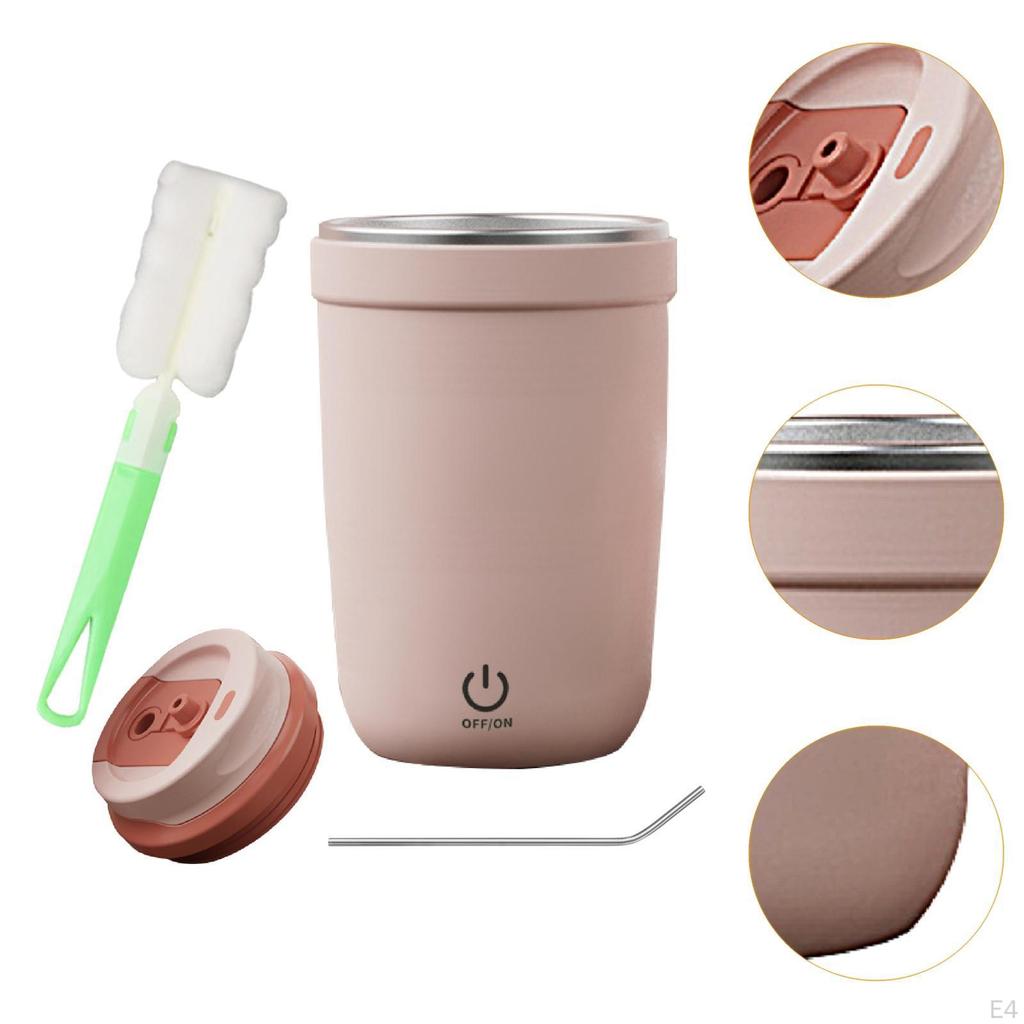 Electric Mixer Mug Multiuse Rechargeable Mixing Cup for Home Office Purple