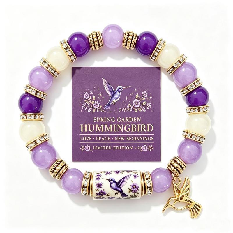 2026 Liebe Und Frieden Frühlingssegen Armband Geschenk Verstellbarer Inspirierender Anhänger Schmuck Mit Kolibri Sonnenblume Biene Geschenk