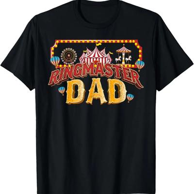 T-shirt Papa Chef de Cirque Fête d'Anniversaire Carnaval
