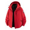 Men Women 3-in-1 Outdoor Waterproof Windproof Jacket With Detachable Down Inner Layer Hiking Camping Winter