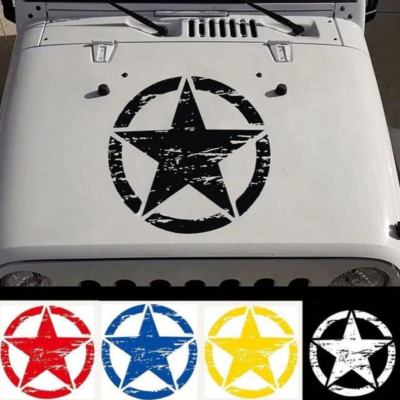 Pentagram decal broken pentagram personality decoration car decal car decal 50x50cm