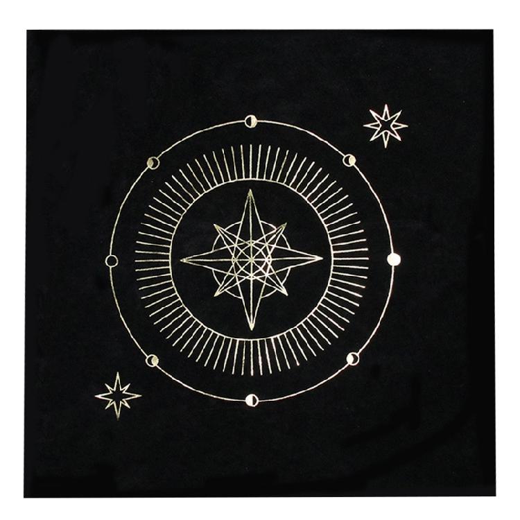Autel Divination Pendule Nappe Tapis Jeu de Plateau Tissu de Tarot Cartes Oracles