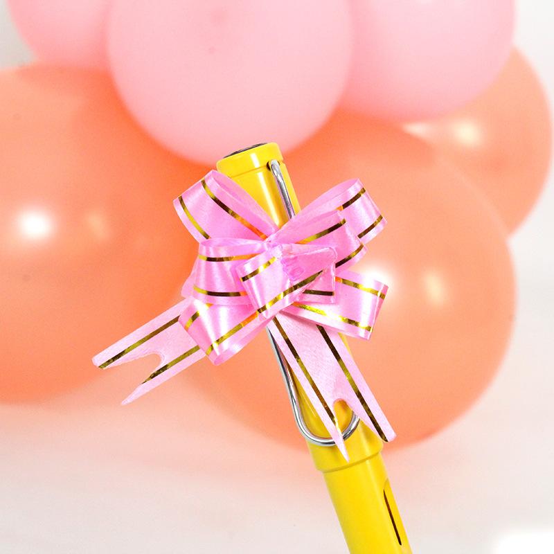 10/20/50/100pcs Gold Edge Hand-drawn Flower Festive Decoration Christmas Gift Binding Small Bow Hand-drawn Flower Ribbon