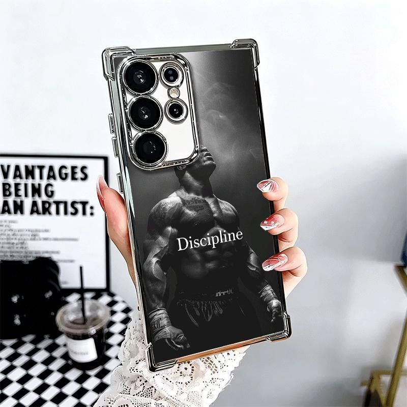 Mike Tyson Boxer Mann Beschichtung Handyhülle Für Samsung Galaxy S24 S25 FE S26 Edge S23 Ultra S22 S21 Plus S20 Anti-Fall Airbag Hülle