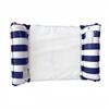 Inflatable Floating Lounger Chair, Foldable Backrest Striped Water Hammock for Adults, Portable Swimming Pool Beach Lounge Bed