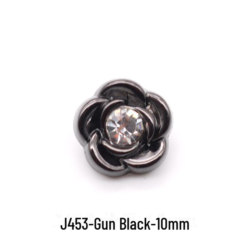 Hochwertiges Metall und goldfarbene Glas-Diamantknöpfe: Premium Hemd-, Kragen- und Woll-Cardigan-Knöpfe