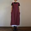 Women's Cotton Linen High Waist Long Apron Dress (2023)