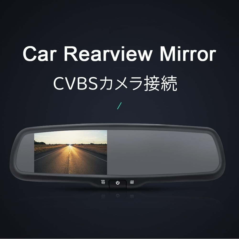 Atyhao Rearview Mirror Monitor Digital Inner Mirror Digital Inner Mirror Backup Camera Rear View Recorder Car Rearview Mirror Monitor 2 Channels Auto