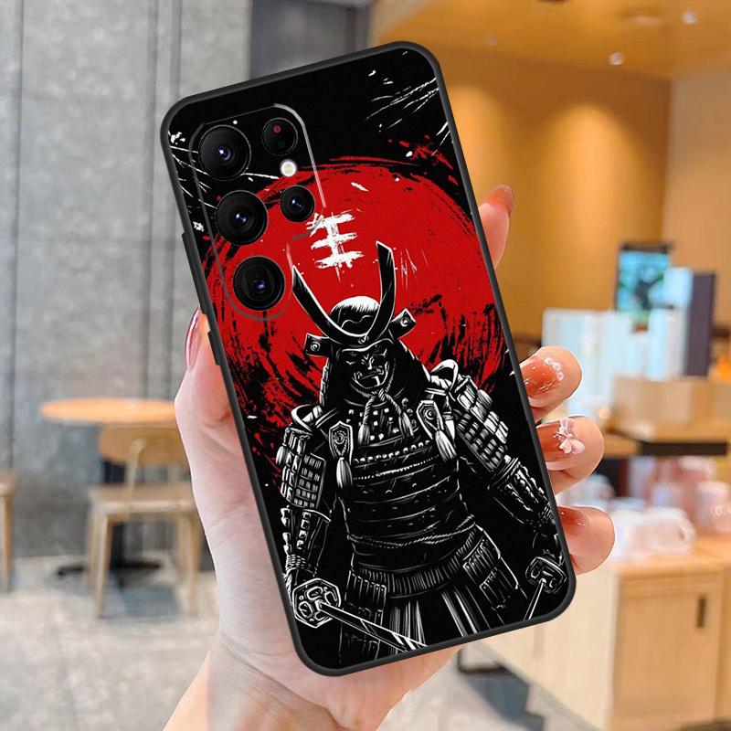 Anime Japanese Samurai Phone Case For Samsung Galaxy S25 S24 S23 S22 S20 S21 Ultra S9 S10 Plus S25 FE Back Cover