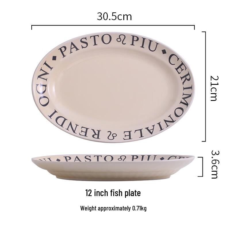 

Ruhan French Letter Ceramic Dinnerware