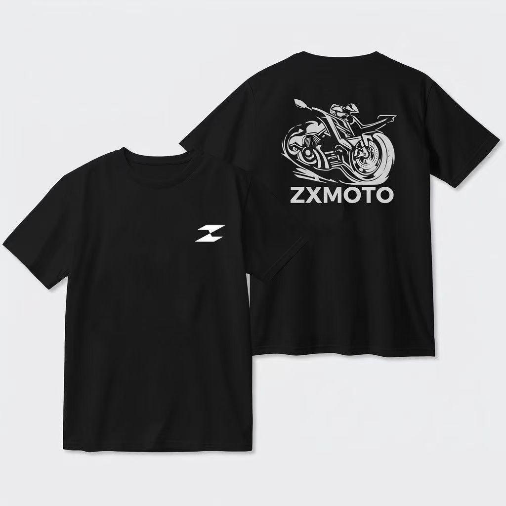 

2026 new Unisexs Vintage Motorcycle Skull Graphic TShirt ZXMOTO Biker Streetwear Short Sleeve Tee 4XL
