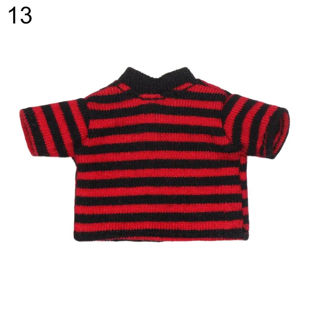 Ob11 Doll T-Shirt 1/11 Doll Panties Doll Cotton Socks Diy Doll Clothes Suits Shorts Striped Tops Knitted Sweatshirt Accessories