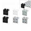 30pcs DIY Buiiding Block 1x2-2x2 Studs Bracket Bricks Accessories Compatible 21712 44728 Educational Creative Toys For Children