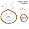 Small Wood Beads Chains with Turtle Choker Necklace and Bracelect Set Men Trendy Beaded Accessories On Neck/Hand Fashion Jewelry