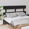 VidaXL Headboard Black 164x3x81 Cm Solid Pine Wood 819084