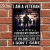 Vintage Metal Sign Patriotic US Army Tin Poster 8x12 Inch Man Cave Bar Wall Decor