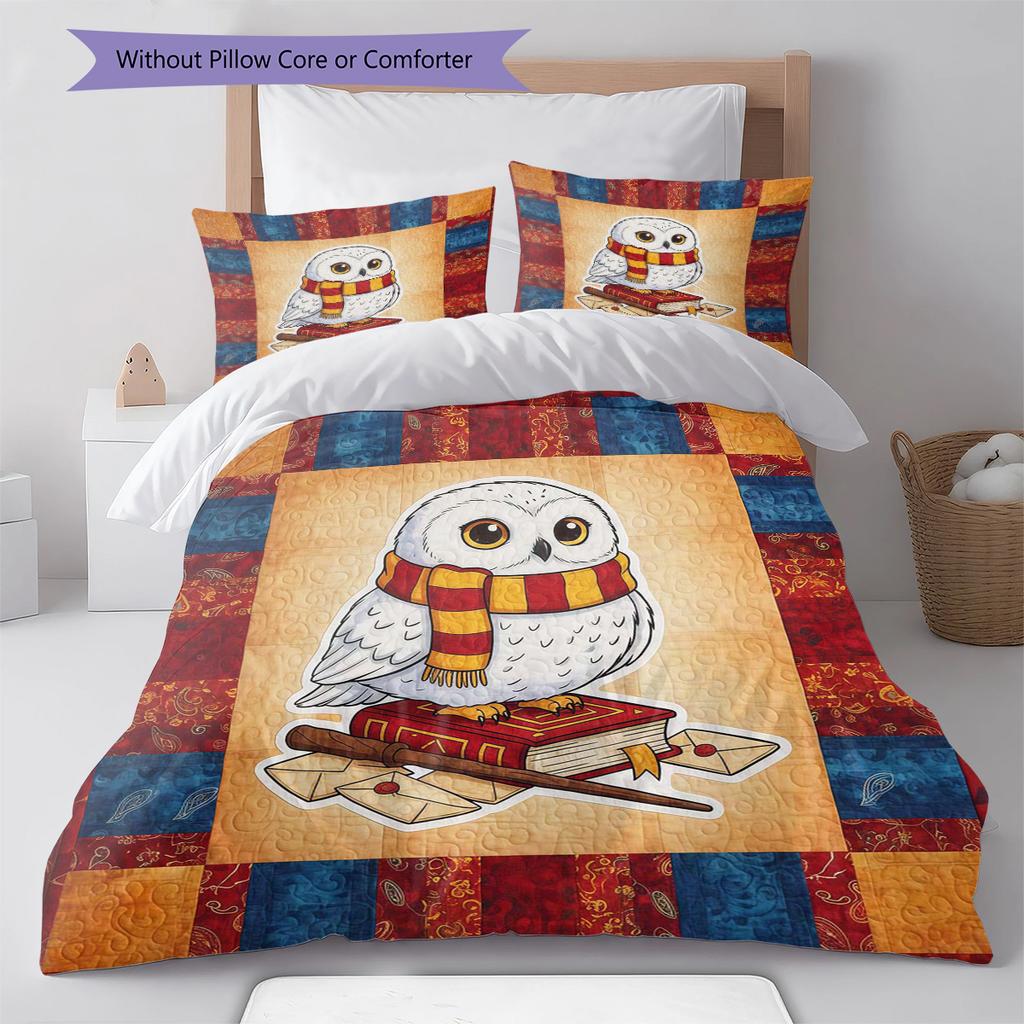 Cartoon Pattern Bedding Quilt Set Quilt Cover Pillowcase Home Decoration Birthday Gift (1 * Duvet Cover + 2 * Pillowcase, Without Core)