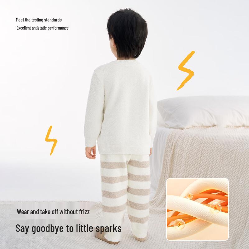 YEEHOO Kids' Warm Fleece Pajama Set