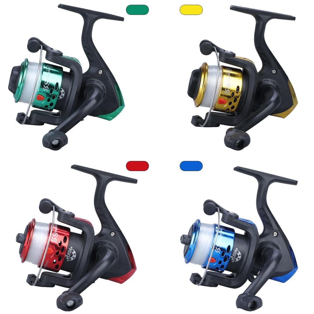 Buy Fishing Reels 3BB 4 Colors Spinning Fishing Reel with Fishing Line ...