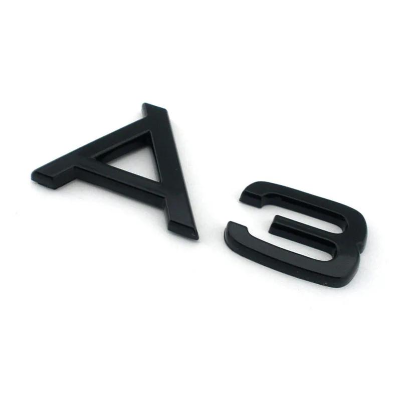 1PC Gloss Black Original Edition Emblem Lettering Logo A3 8L 8P 8V 8Y Car Stickers