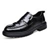 Fashion Office Shoes for Men Casual Shoes Breathable Leather Loafers Driving Moccasins Comfortable Slip On Business Shoes
