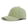 VOBOOM Men Quick Dry Baseball Cap Laser Cut Mesh Ball Curved Brim Snapback Hat Outdoor Running Travel Black Hat
