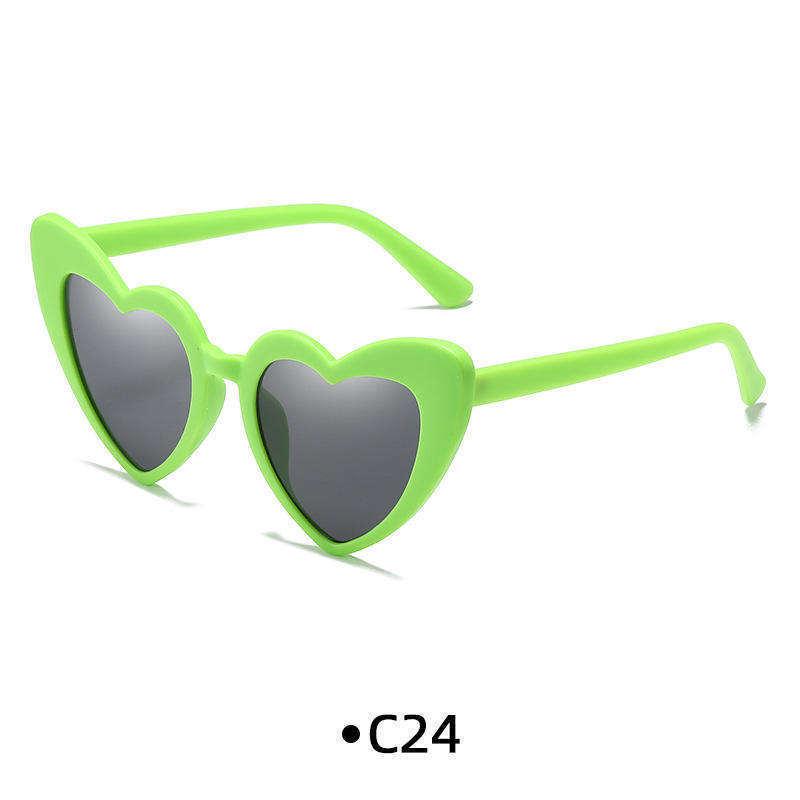 2022 Heart-shaped European & American Style Women's Fashion Slimming Sunglasses