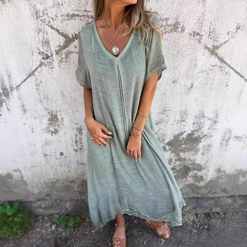 Fashionable V-neck Semi-formal Dress