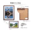 Hakuba HAKUBA Wooden Picture Frame Set of 5 A3 Nobi Size Brown Purchase Glass Panel with Hanging Cord FW-04 [Bulk Set] AMZFW4-BW5A3N