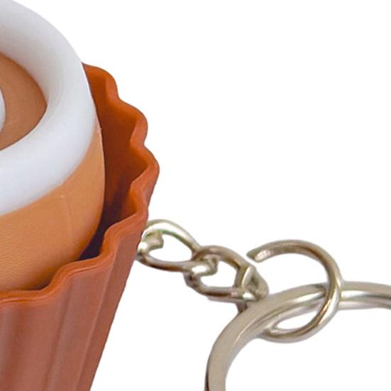 Schlüsselanhänger Anhänger Langsam Rückfedernd Simulierte Dessert-Optik 3D-Druck Textur Fingerspitzen-Spielzeug Realistischer Lebensmittel-Schlüsselanhänger