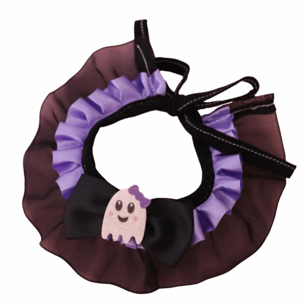 Pumpkin Printed Halloween Cat Collar Portable Halloween Dog Collar Pet Accessories