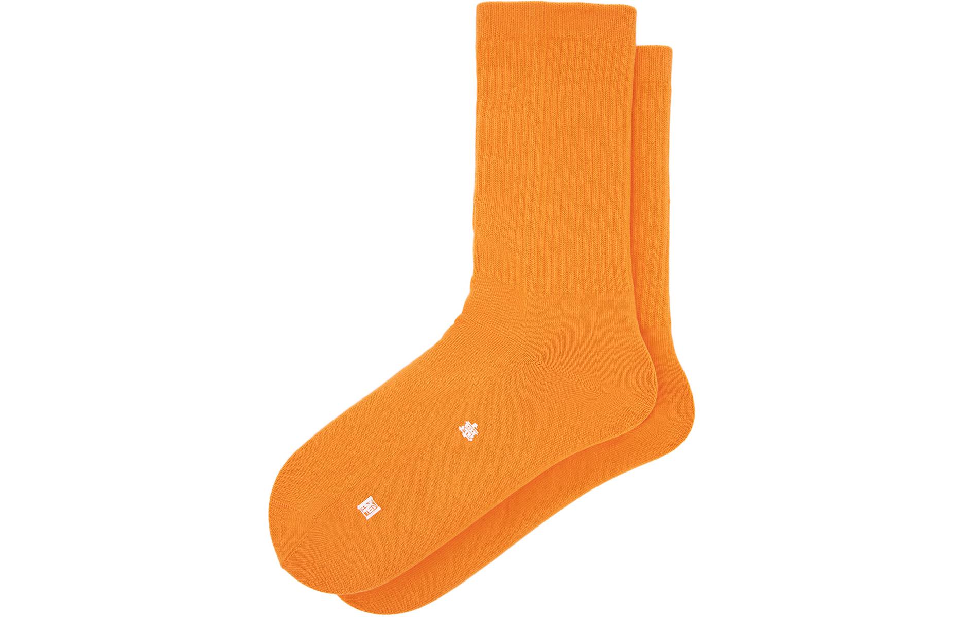 Li Ning Vital Crew Socks Unisex 1 Pack Cloud Brocade Orange AWLU031-4 L
