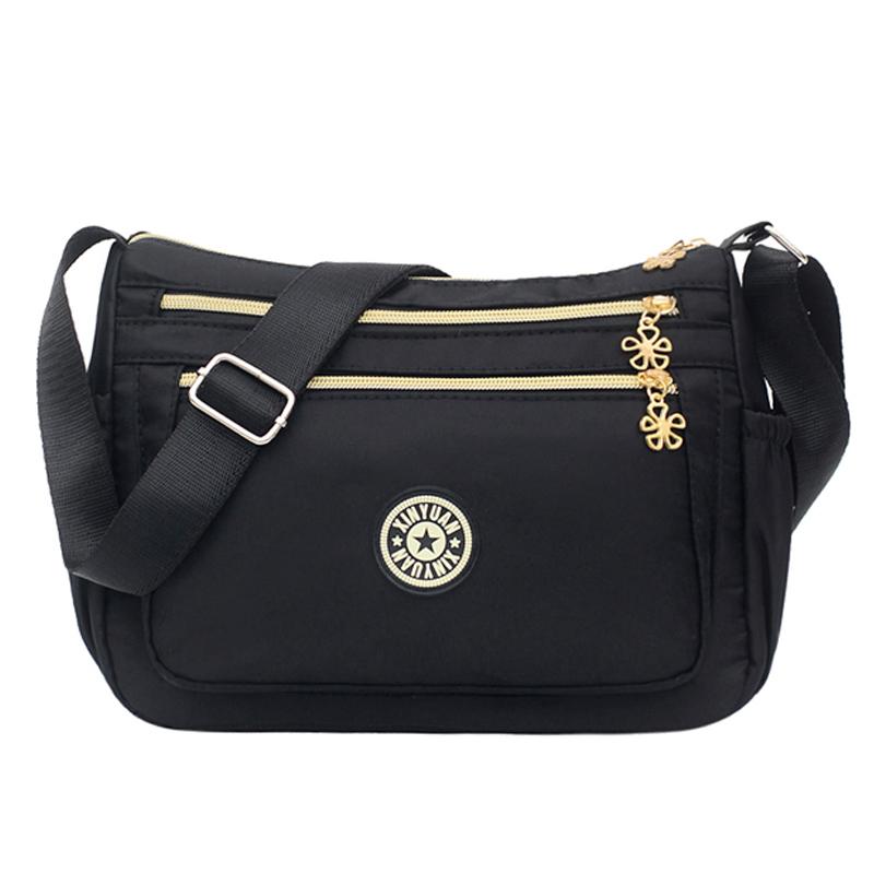 Feminine Nylon Shoulder Bag Multi-Pocket Durable Lightweight Crossbody Feminine Messenger High Quality Fashion