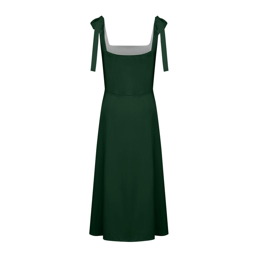 Women's Summer Fashion Tank Dress A-Line Sleeveless Casual Floral/Solid Pocket Dress