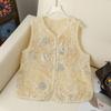 Spring/Summer National Style Jacquard Vest – Elegant Jacket for Middle-aged and Elderly Women