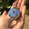 Resilience Retractable Anti-lost Metal Badge Reel Safety ID Card Holder Burglar Trinket Key Buckle