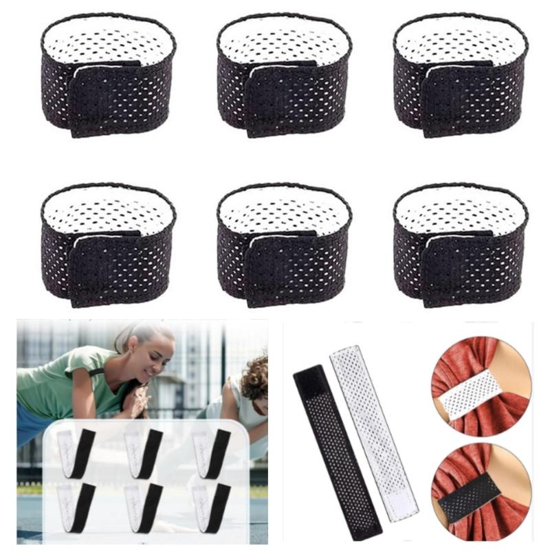 Pack Of 6/12 Reversible Shirt Sleeve Bands For Soccer And Softball With Hook And Loop Fasteners Sportwear Sleeve Tie