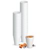12 Oz Disposable Hot Cups - White Styrofoam Tea Cups - (48-Pack) Foam Cups for Hot & Cold Beverages - Perfect Size for Coffee, Tea, and Hot Cocoa