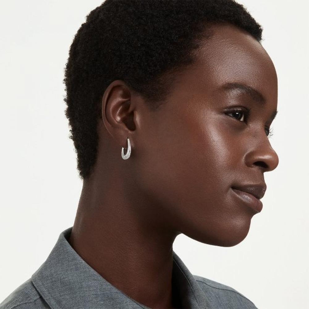 Swarovski Silver Mini Hoop Earrings 5743474
