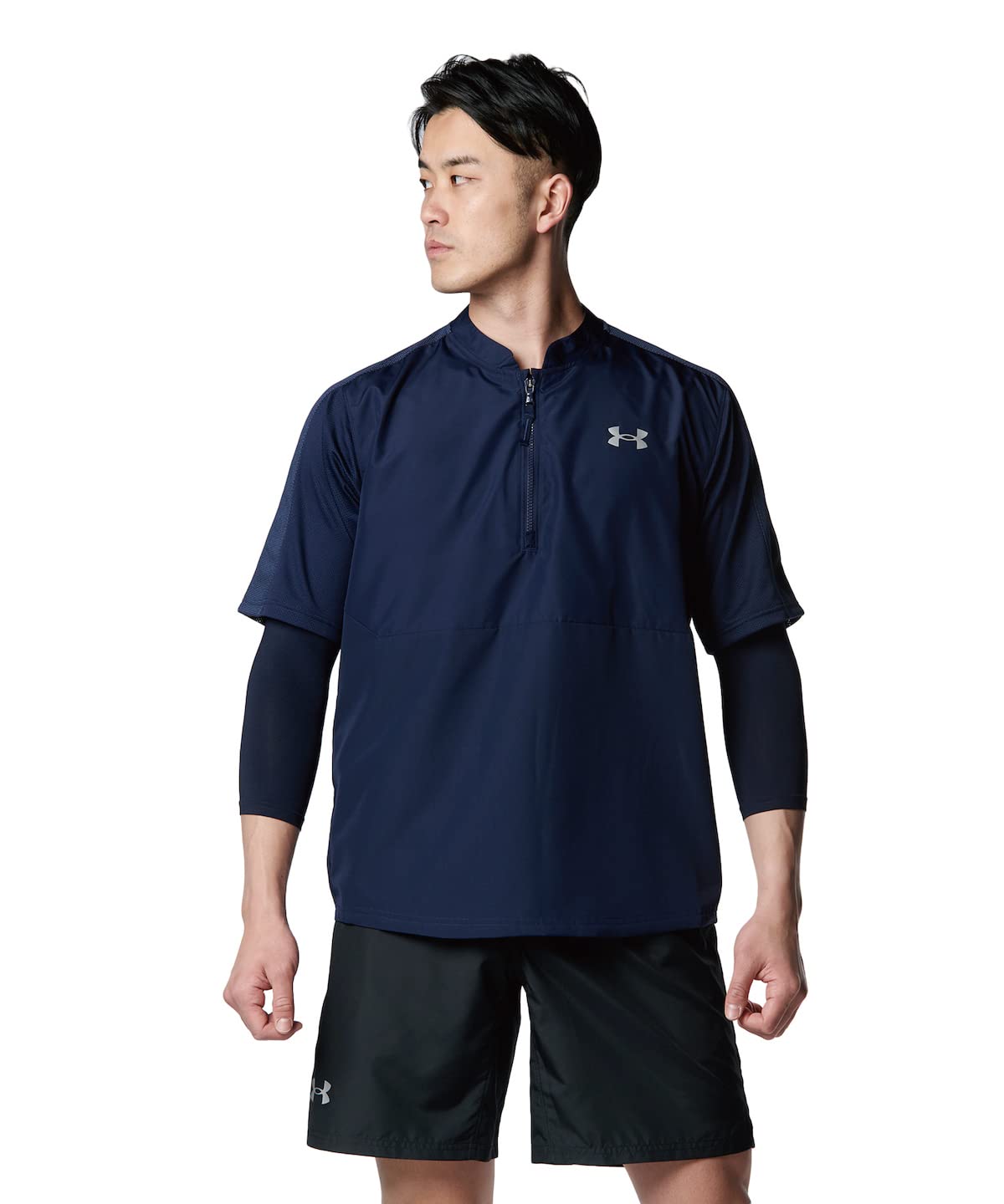 

Under Armour UA Yard Cage Midnight Silver SM Jacket, Navy,
