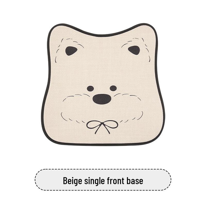 West Highland White Terrier Puppy Car Seat Cushion for MG Models (MG4, MG5, MG6, MG7, ES5) – Cute Cartoon Design for All Seasons.